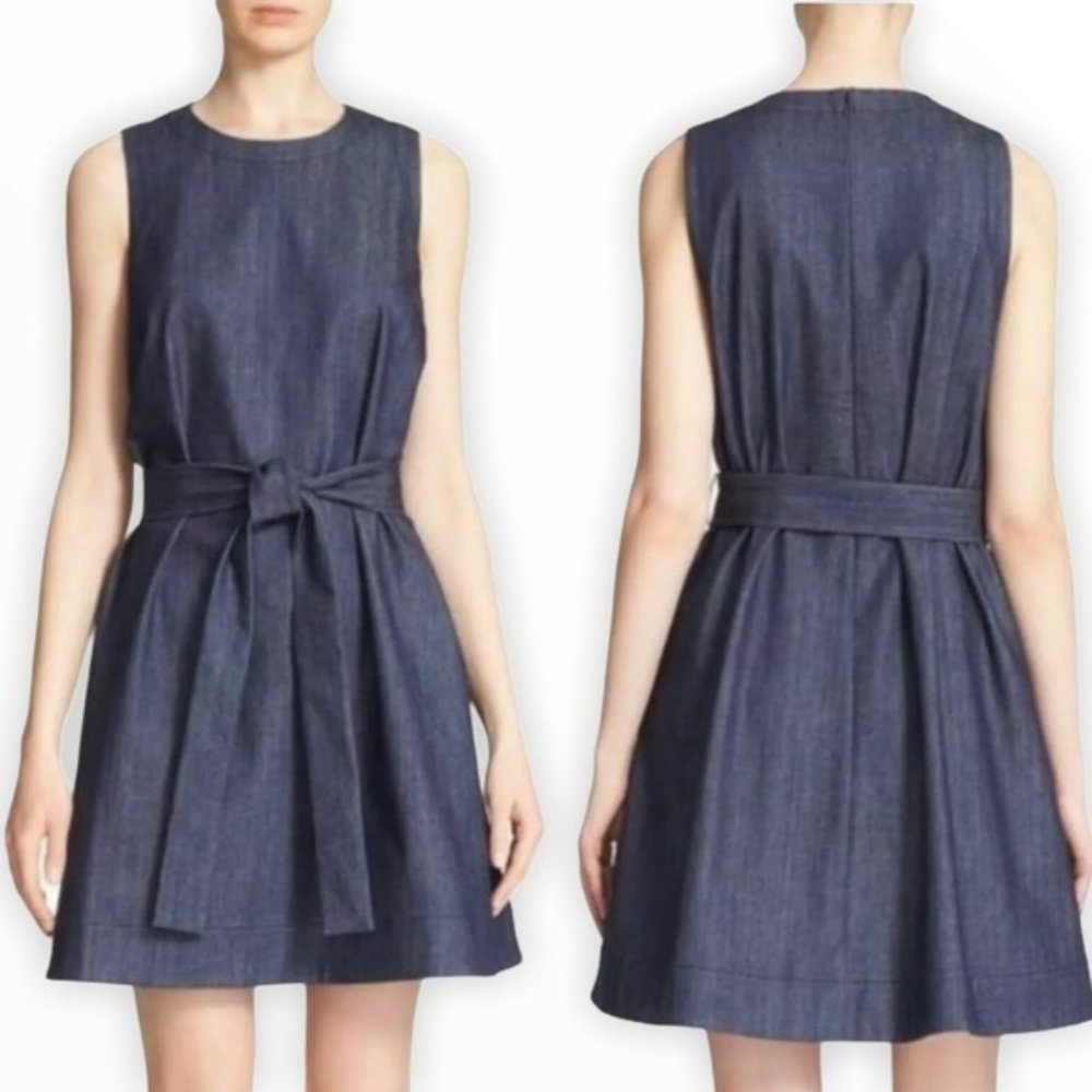 Kate Spade Broome Street Denim Stretch Dress/Jumper Mint Cond. Sz S Super Cute - Picture 1 of 9